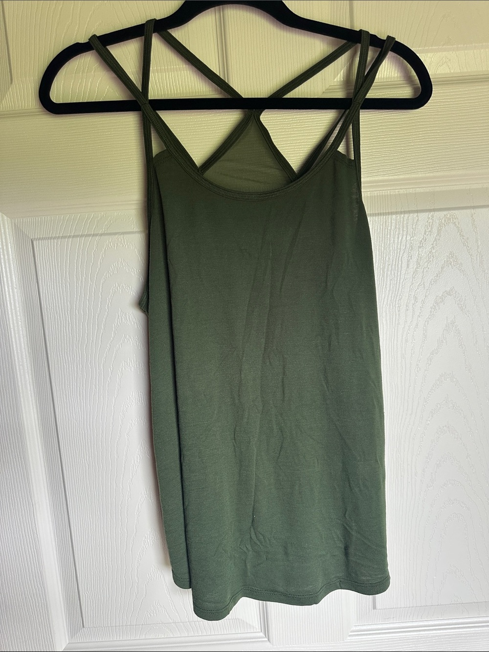 Old Navy Olive Green Double-Strap Tank Top
